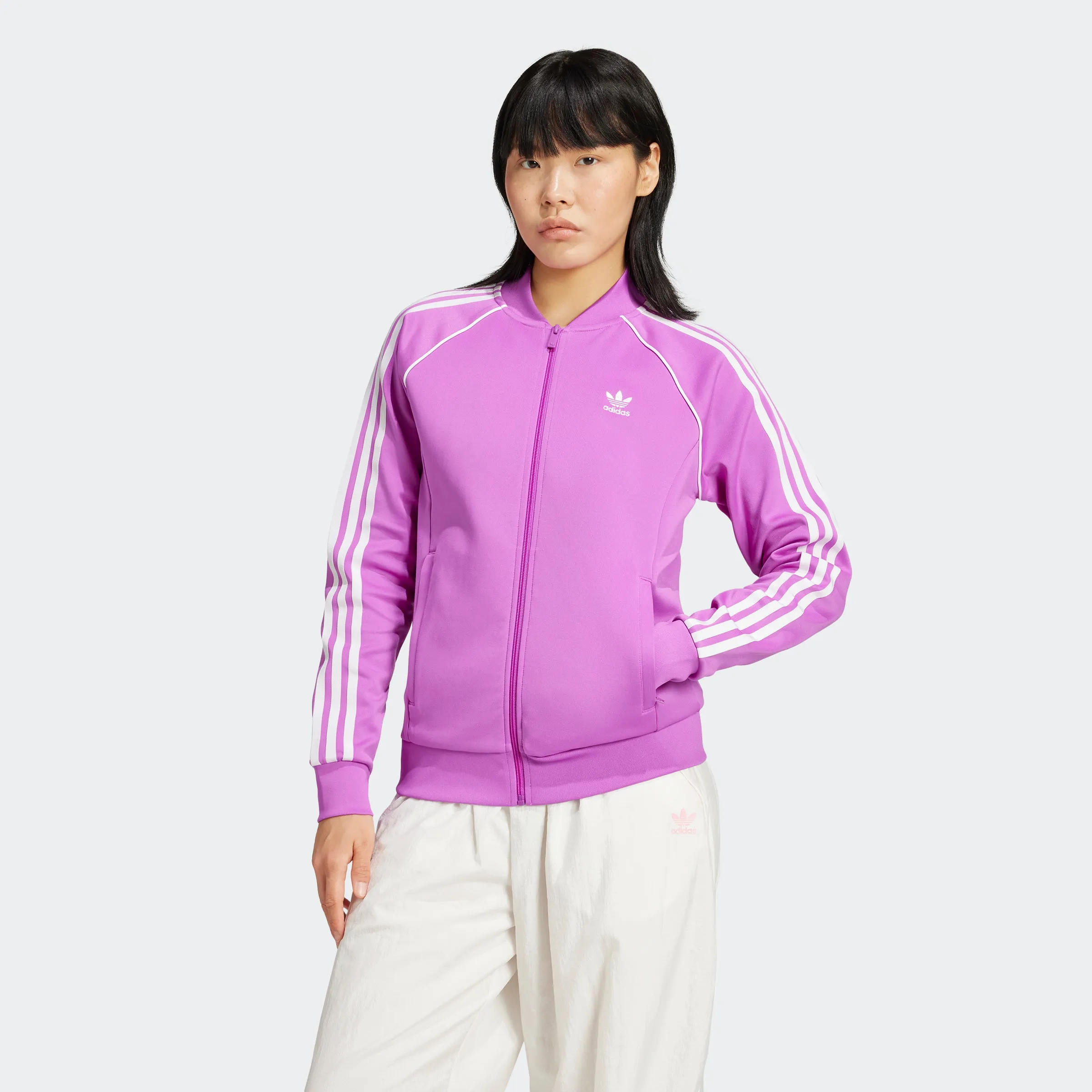 Women's adidas Originals Adicolor Classics SST Track Jacket Purple Burst