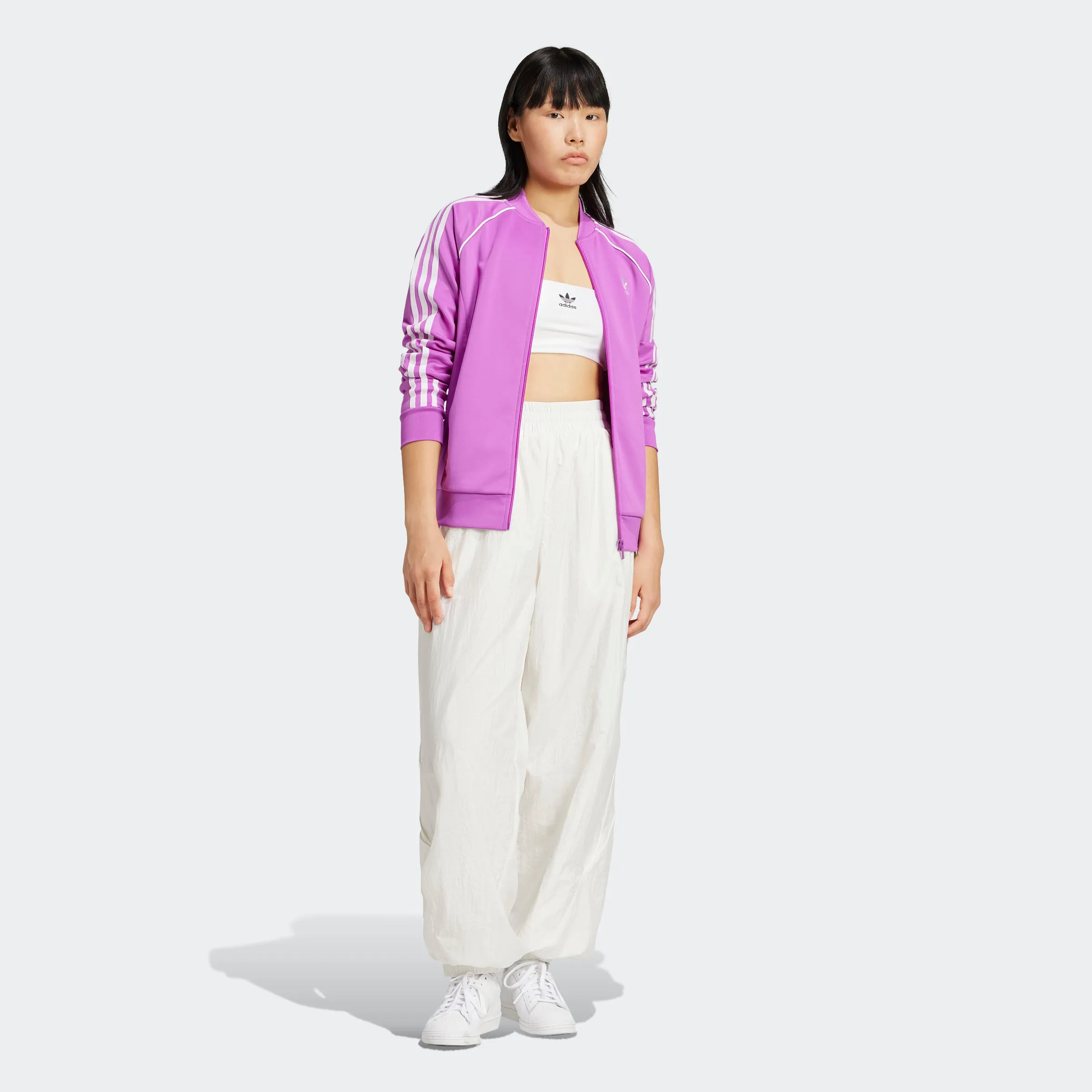 Women's adidas Originals Adicolor Classics SST Track Jacket Purple Burst