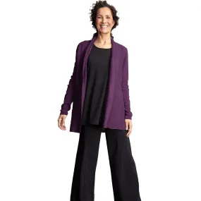 Women's Habitat Hidden Perfect Swing Cardigan Eggplant