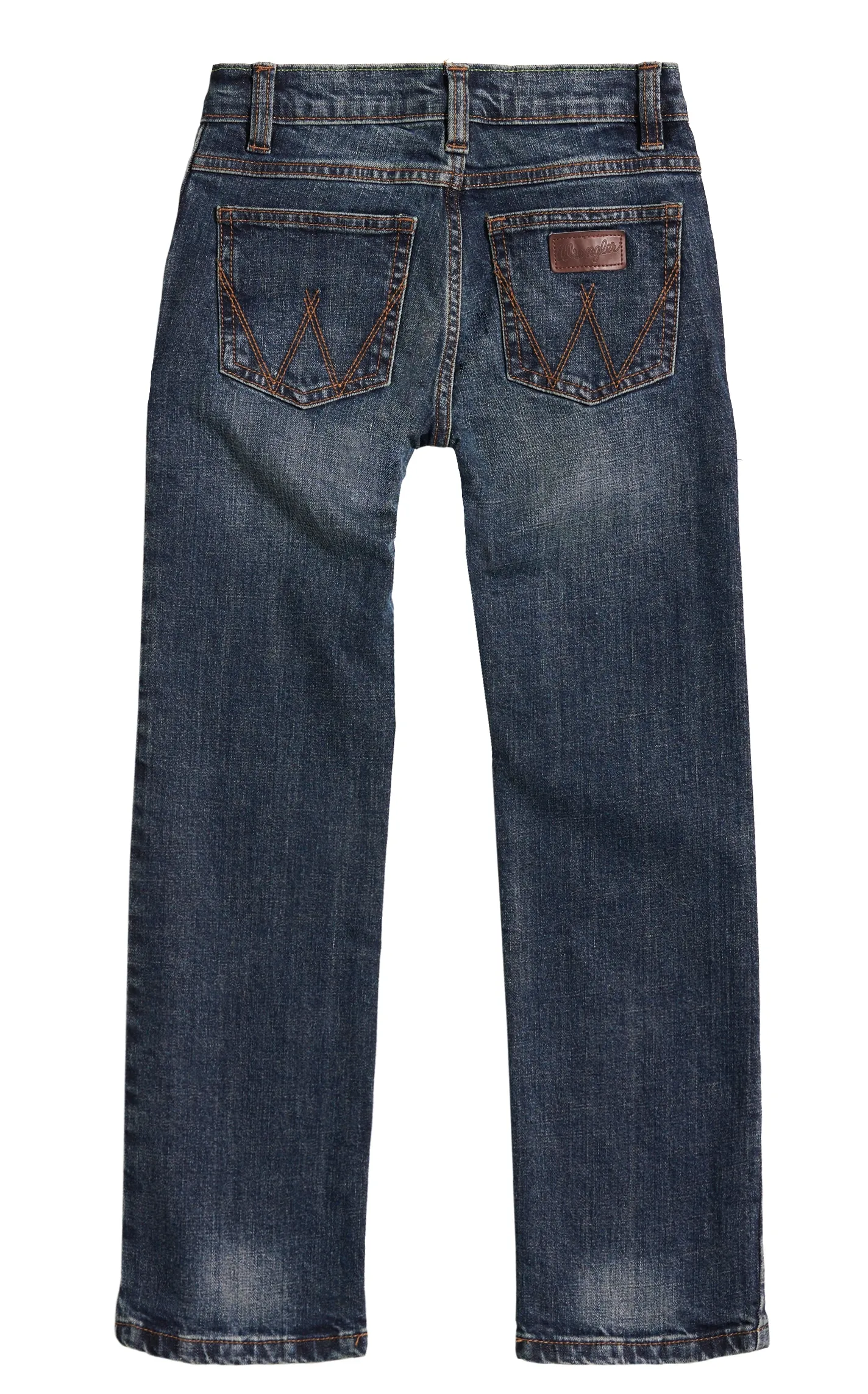 Wrangler Retro Boys' Bozeman Dark Wash Slim Fit Straight Leg Stretch Jeans (18-20)