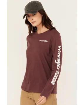 Wrangler RIGGS Women's Boot Barn Exclusive Long Sleeve Logo Graphic Work Tee