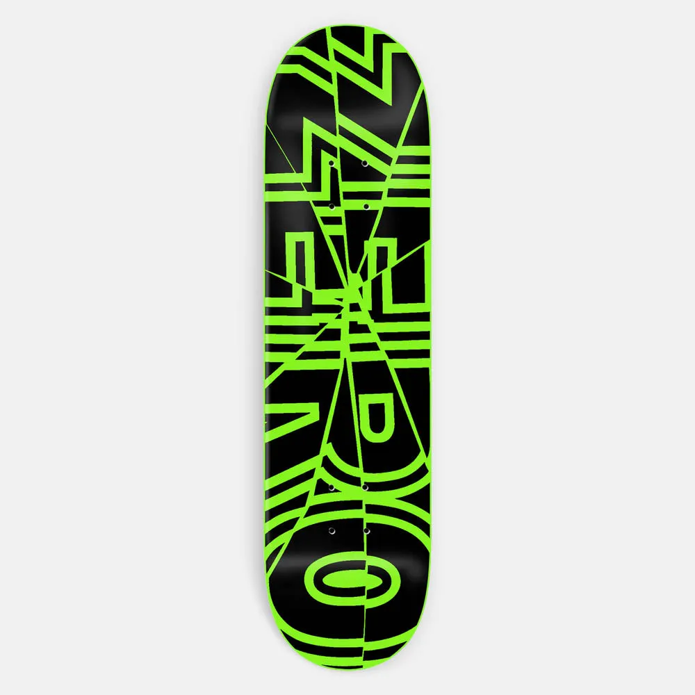 Zero Skateboards - 8.5 Shattered Bold Skateboard Deck - Dipped Neon Green